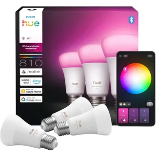 Philips Hue White & Color Ambiance E27 6 W 810 lm 1 St.
