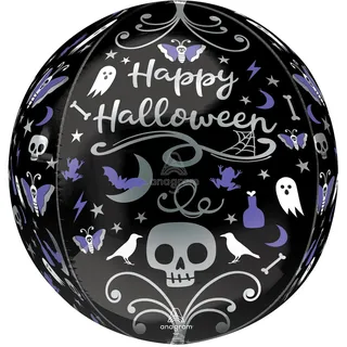 amscan Orbz Mondlict Halloween Folienballon G20 verpackt 38 x 40 cm