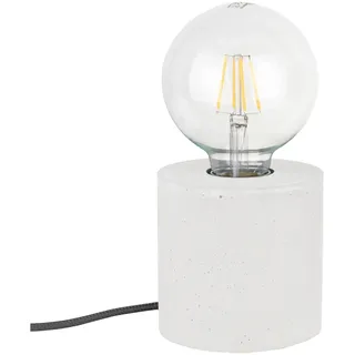 Kleine Tischlampe TIMANDRA Beton mit Schalter Ø10cm Modernes Wohnzimmer