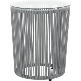 vidaXL 3-tlg. Bistro-Set mit Kissen PE-Rattan Grau - Grau