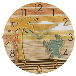 Lilo and Stitch Disney Palm Tree Wanduhr LAS3025