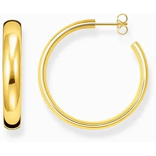 Thomas Sabo Creolen Chunky mittelgroß vergoldet 750 Gold 925 Silber