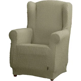 Estoralis | Borneo | Superelastischer Ohrensesselbezug | Maximale Anpassungsfähigkeit | Farbe - C/ 05 Grün | Bezug für Ohrensessel Größe von 70 bis 110 cm.| Anpassbar an alle Arten von Sesseln