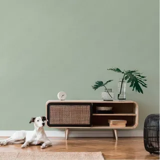 Livingwalls Unitapete Grün Famous Garden 393536 - Vliestapete - 10,05 m x 0,53 m - Made in Germany