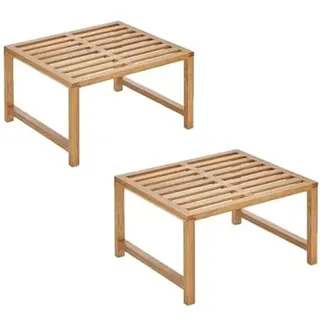 Yisen Küchenregal, Küchen-Organizer, Gewürzhalter, stapelbar, solid ASH Holz shelf organizer für Küche, für Badezimmer (2er Set)