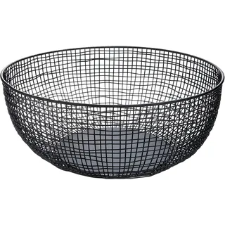 Schale CASABLANCA BY GILDE "Deko-Schale Welding", schwarz, B:30cm H:11,5cm T:30cm Ø:30cm, Metall, Schüsseln, Schale