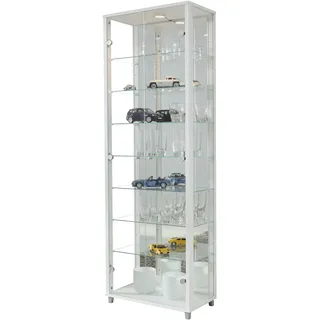 fif Möbel Standvitrine OPTIMA 33 x 58 x 172 cm Weiß