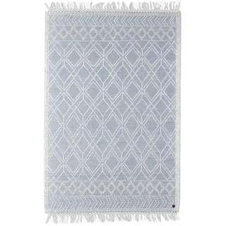 Tom Tailor Colored Macrame Four Handwebteppich 160 x 230 cm blue