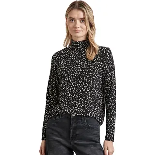 STREET ONE Damen A322375 Bedrucktes Jersey-Shirt,Mehrfarbig, 42