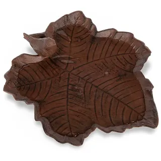 Jacobi Jayne, Old Iron Fallen Leaf Vogeltränke – ideal für Rasen, Blumenbeete oder Terrassen, Bronze