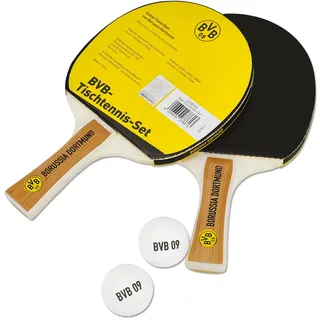 BVB Borussia Dortmund Borussia Dortmund Unisex – Erwachsene 22330100 Tischtennis-Set, Schwarzgelb, One Size