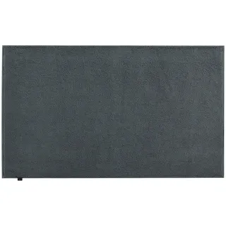 Cawoe Badteppich 1007 Loop 774 , Anthrazit , Textil , Uni , rechteckig , 60x60 cm , Oeko-Tex® Standard 100 , für Fußbodenheizung geeignet , Heimtextilien, Badtextilien, Badematten