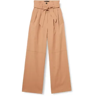 Pinko Damen Pacman Flanellhose Hose, N33_Caffee Latte SC, 38