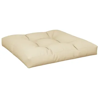 vidaXL Palettensofa-Kissen Beige 70x70x12 cm - Beige