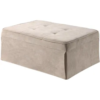 Atlantic Home Collection Multifunktionshocker Finn, extra breit, 100 x 70 x 41 cm, Creme