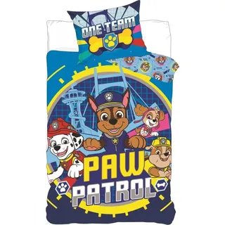 Paw Patrol Bettbezug One Team 140 x 200 cm 70 x 90 cm - Bunt