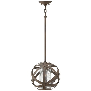 Elstead Lighting AUßENHÄNGELEUCHTE , Dunkelgrau , Metall, Glas , 43.3 cm , RoHS, Grüner Punkt , Lampen & Leuchten, Außenbeleuchtung, Außendeckenleuchten