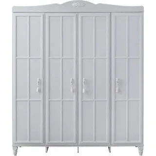 Groß Kleiderschrank Kinderschrank Schrank Holz Weiß Holzschrank Modern - Weiß