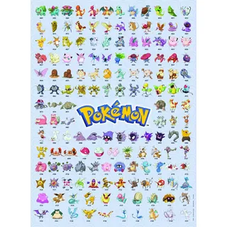 Ravensburger Puzzle 12000511 - Die ersten 151 Pokémon - 500 Teile Puzzle für Erwachsene und Kinder ab 12 Jahren,