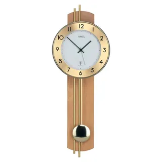AMS Pendeluhr 22 cm 5266/18 braun