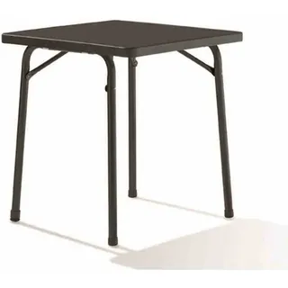 Sieger Garten-Klapptisch 70 x 70 x 72 cm Schieferdekor/Anthrazit