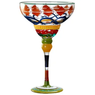 Generisch Mundgeblasene Margarita-Gläser, moderne Barbecher, Cocktailgläser, Trinkgläser für Zuhause, Party, Hochzeit, kristallklar, 270mL (colorful, 1pcs)