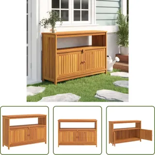 The Living Store Garten-Konsolentisch 110x35x75 cm Massivholz Akazie - Braun