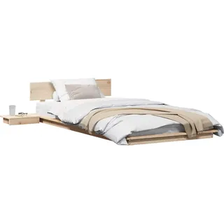 vidaXL Bettgestell Braun 80 x 200 cm Holz - Bronze