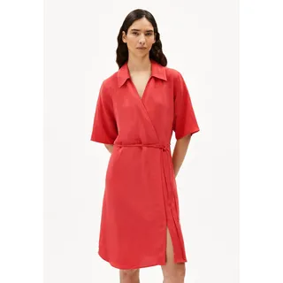 FEMNAAMI LINO |  Webkleid aus Leinen-Mix - rot (L)