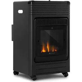 Andora Flame Gasheizofen Gasheizer Feuerschein bis 3,4kW - Schwarz