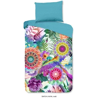 Bettwäsche , Multicolor , Textil , Mandala , 140x200 cm , atmungsaktiv , Heimtextilien, Bettwäsche & Leintücher, Bettwäsche, Satin-Bettwäsche