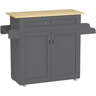 VCM Servierwagen Pastano ca. 114x89 cm Anthr./Eiche