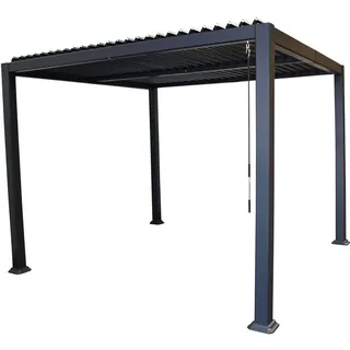 DEGAMO Pavillon BARACOA 3 x 3 m Dunkelgrau