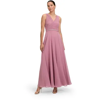 Vera Mont Damen Abendkleid mit Plissee 38, Desert Rose