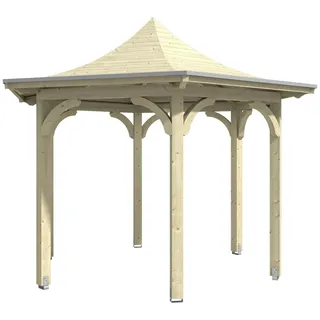 SKANHOLZ Skan Holz Pavillon Versailles Leimholz 418 cm x 360 cm Natur
