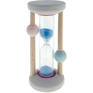 hess since 1990 - Sanduhr zum Zähneputzen für Kinder, Zahnputzuhr aus Holz, mit farbigem Sand, aus dem Erzgebirge