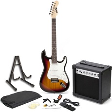 PDT RockJam Elec Guitar Super Kit - Sun, Gitarre