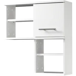 Wandregal SCHILDMEYER "Isola", weiß, B:60cm H:65cm T:20,5cm, FSC-zertifizierter Holzwerkstoff, Regale, Wandregal, drehbar