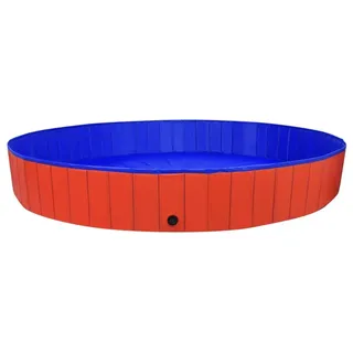 vidaXL Hundepool Faltbar Rot 300x40 cm PVC - Rot