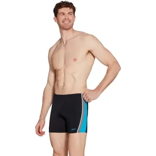 Zoggs Toronto Hip Racer 32 Badehose Boxer - Black / Turquoise - 3XL