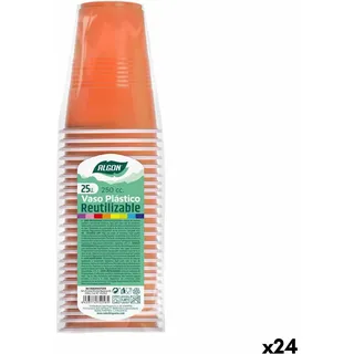 Set Mehrweggläser Algon Orange 24 Stück 250 ml (25 Stück) - Orange