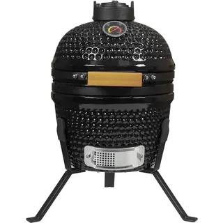 Kamado Mini Keramik Grill 26,5 cm - Schwarz