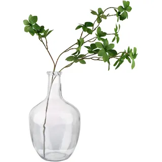 PINIWON Große transparente Glasvase, 29 cm H x 18 cm B, Blasenblumenvase für Pampasgras, stabile Krug, Vase für Tischaufsätze, Heimdekoration und Innendekoration – 1 Stück