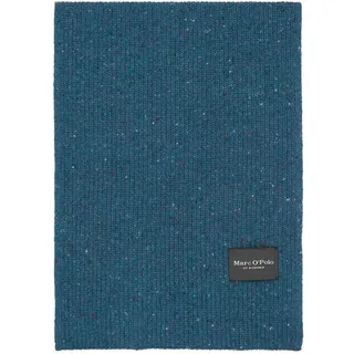 Marc O'Polo Herren Strickschal aus Woll-Mix Winter, Blau (Navy Gray), One Size
