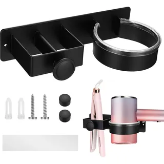 Föhnhalter ohne Bohren - Aluminiumlegierung - Hitzebeständig - 1 Stück