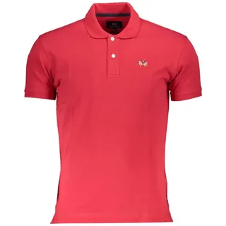 La Martina Herren Polo-Shirt Rot Slim Fit, rot, NOS