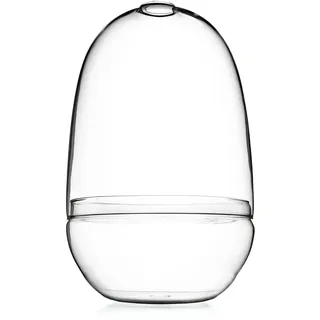 Bloomingville A82041743 Glass Terrarium, Large, Clear