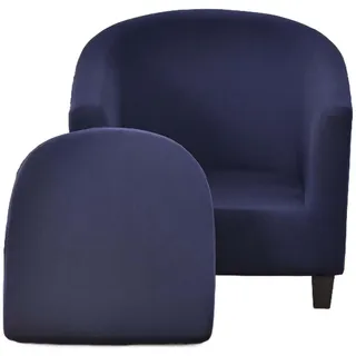 JUNLEBUYI Sesselschoner Sesselüberwurf Mit Elastisch Stretch Husse, Club Chair Schonbezug Sofabezug 2-teiliger Sesselbezug Sesselhusse Für Clubsessel Loungesessel Cocktailsessel (1#)