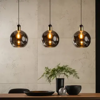 LUCIDE 1-flg. 28 cm Kugel Schwarz Glas
