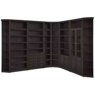 Home affaire Bücherregal »Soeren« in 2 Höhen und 2 Tiefen, mit viel Stauraum, grau